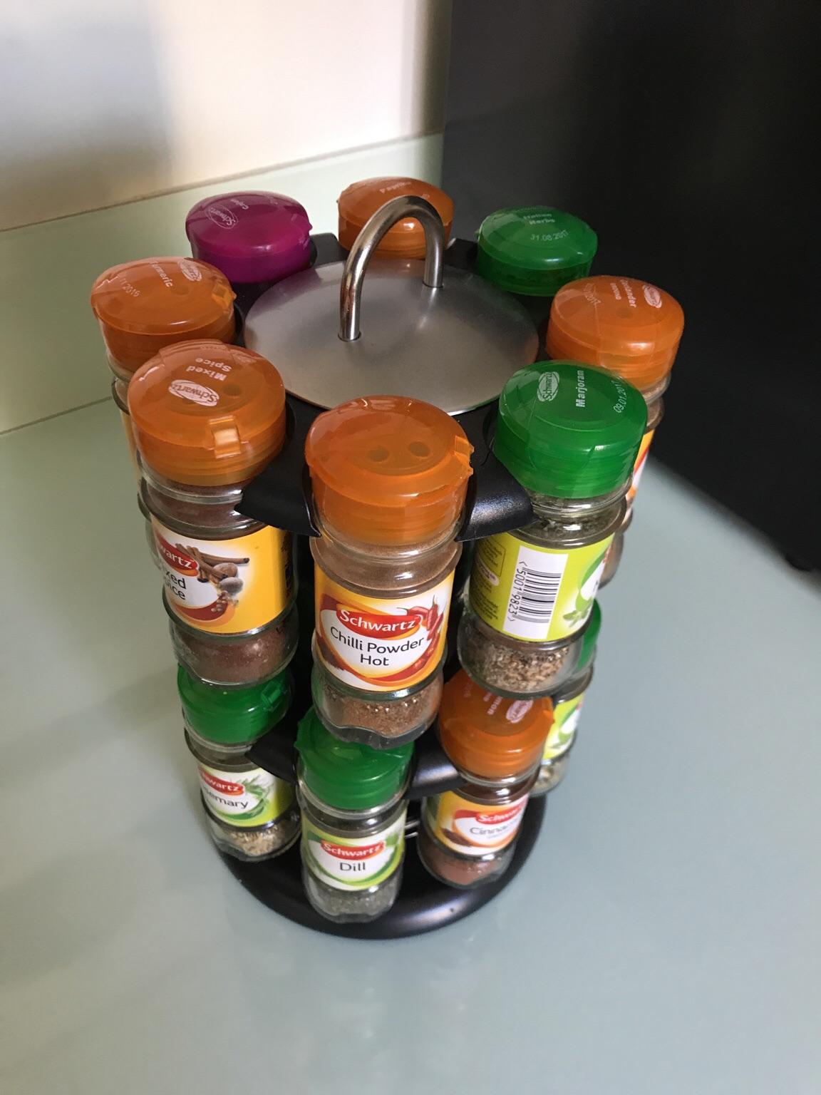 Rotating spice rack (Schwartz spices) in E1 Hamlets for £8.00 for sale Shpock