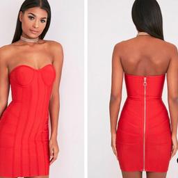 Beautiful red bandage dress
Size 10 (will fit an 8 as tight)
Paid £42 selling for £15 ONO