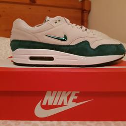 Nike air max 1 jewel atomic teal size 9uk. Brand new with box and never been worn. Rare sold out in shops.