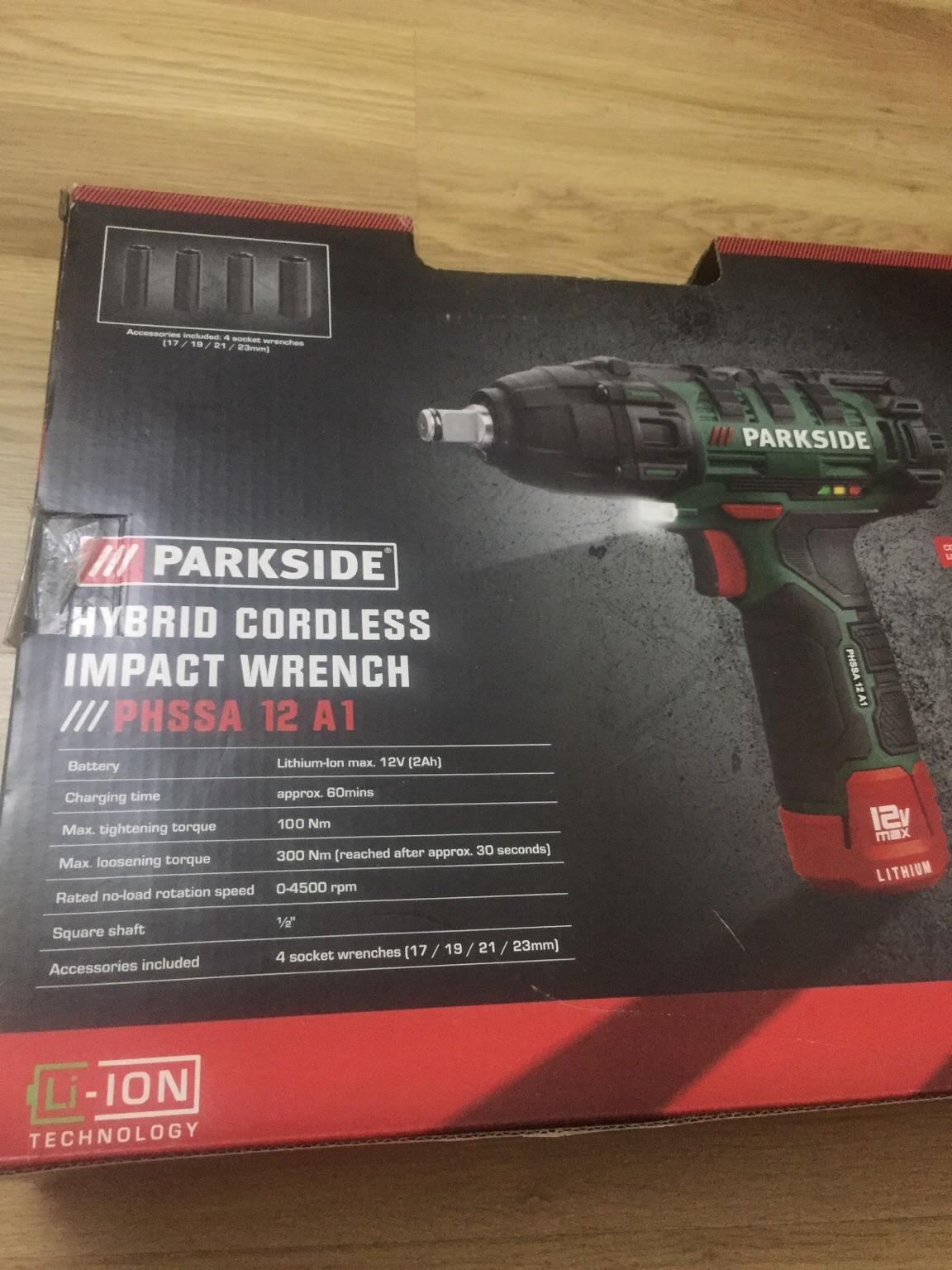 Parkside hybrid cordless store impact wrench