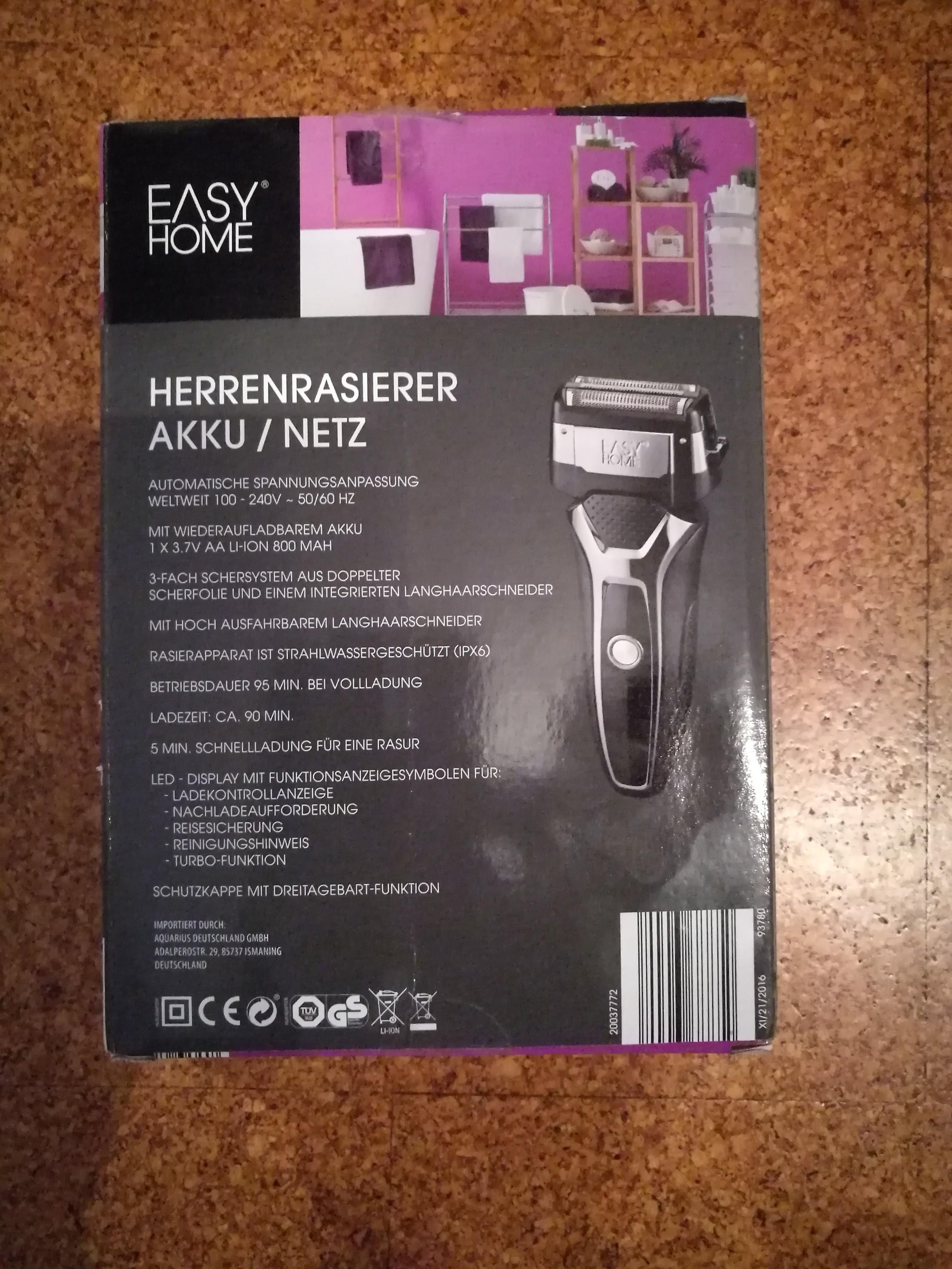 Herren Rasierer EASY - HOME NEU!!! NEU!!! in 63939 Wörth am Main für 16 ...