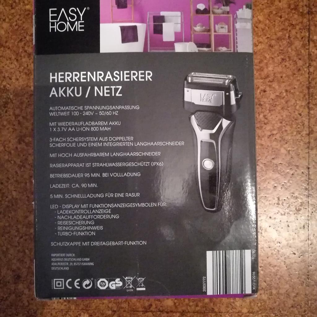 Herren Rasierer EASY - HOME NEU!!! NEU!!! in 63939 Wörth am Main für 16 ...