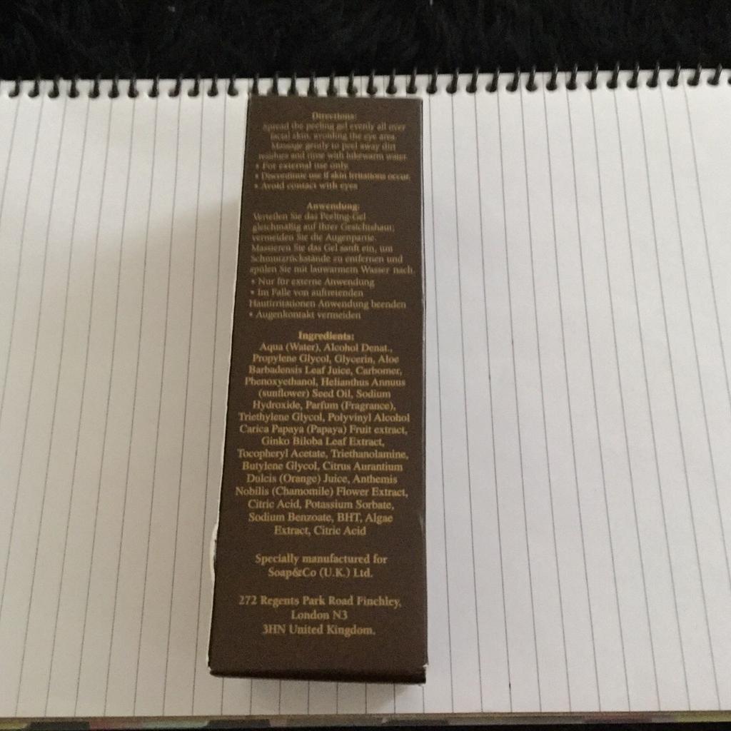 Soap and co mineral peeling gel