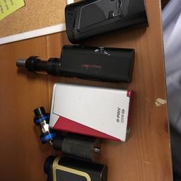 I have a lot of vapes for sale some working some are not not sure which one is all going as spares and repairs 
Includes a brand new smok pen 22 which is working