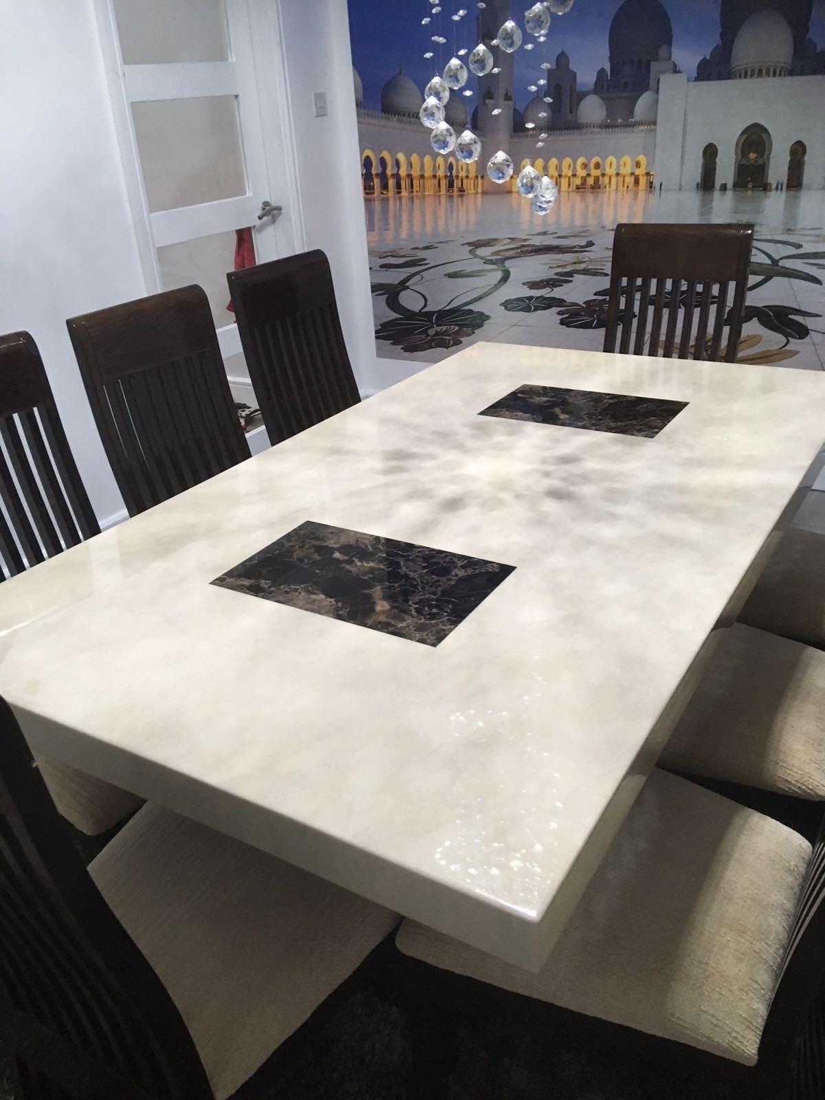 Dfs marble discount table and chairs