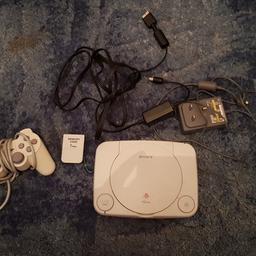 Ps1 mini with all wires memory card and control