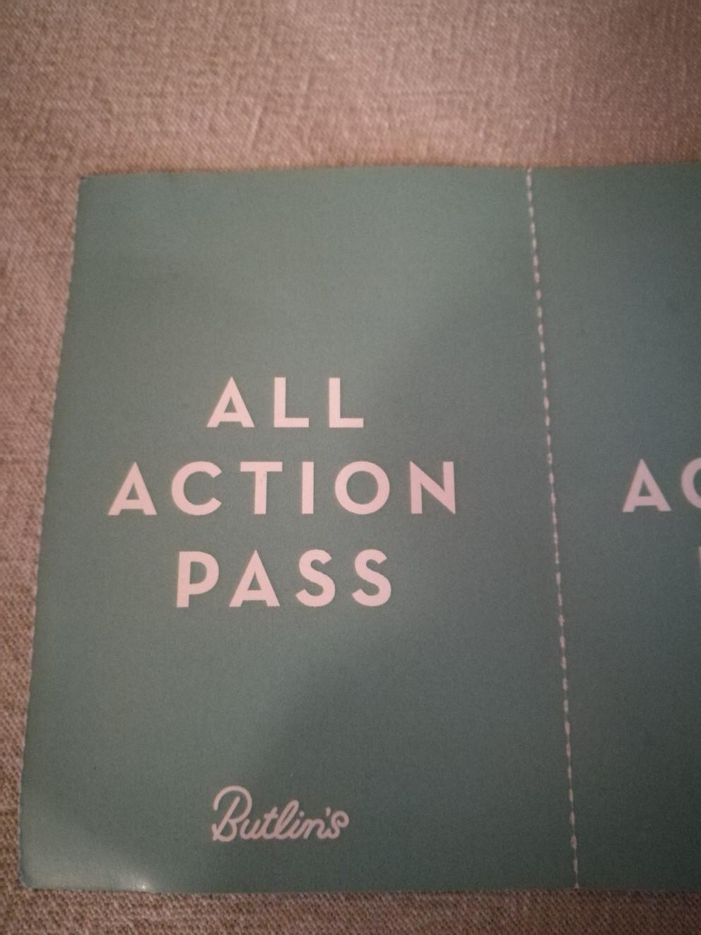 Butlins ALL ACTION PASS in Rotherham for £18.00 for sale Shpock