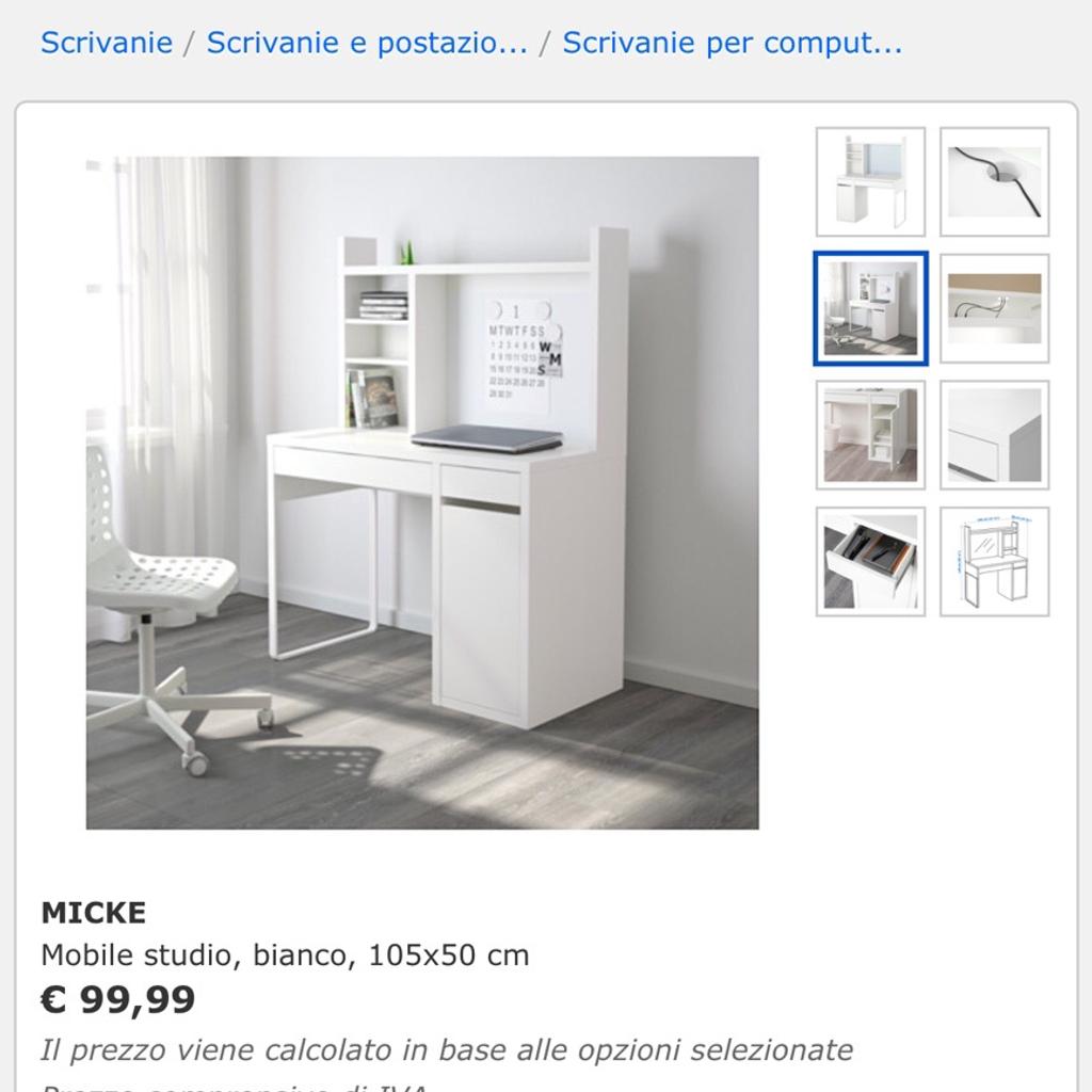 BELLISSIMA SCRIVANIA IKEA MOD. MICKE SHABBY in 20900 Monza for