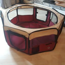 Folding Pet Play Pen Dog Puppy Cat Kitten Rabbit Guinea Pig Playpen Run, 
Also comes with mesh roof that zips around the top if needed. 

Hardly used, near new condition