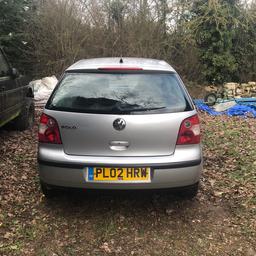 2002 vw polo twist 1.2
Cheap first car
5 door
Manual
Runs perfectly.
Couple of scratches and bumps (reflected in price), comes with the paint to fix it up, just haven’t got around to doing it,
Open to offers and possible swaps.
93,858 miles
Has MOT until 16th October
Also comes with a Sony stereo