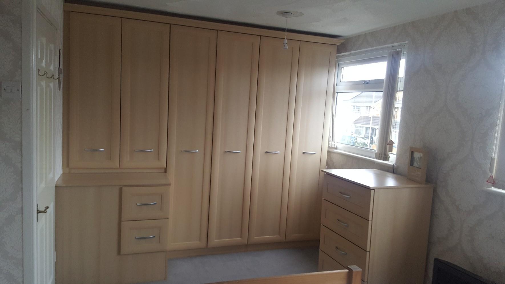 Fitted Wardrobes, over bed unit and drawers in Rochdale for £250.00 for