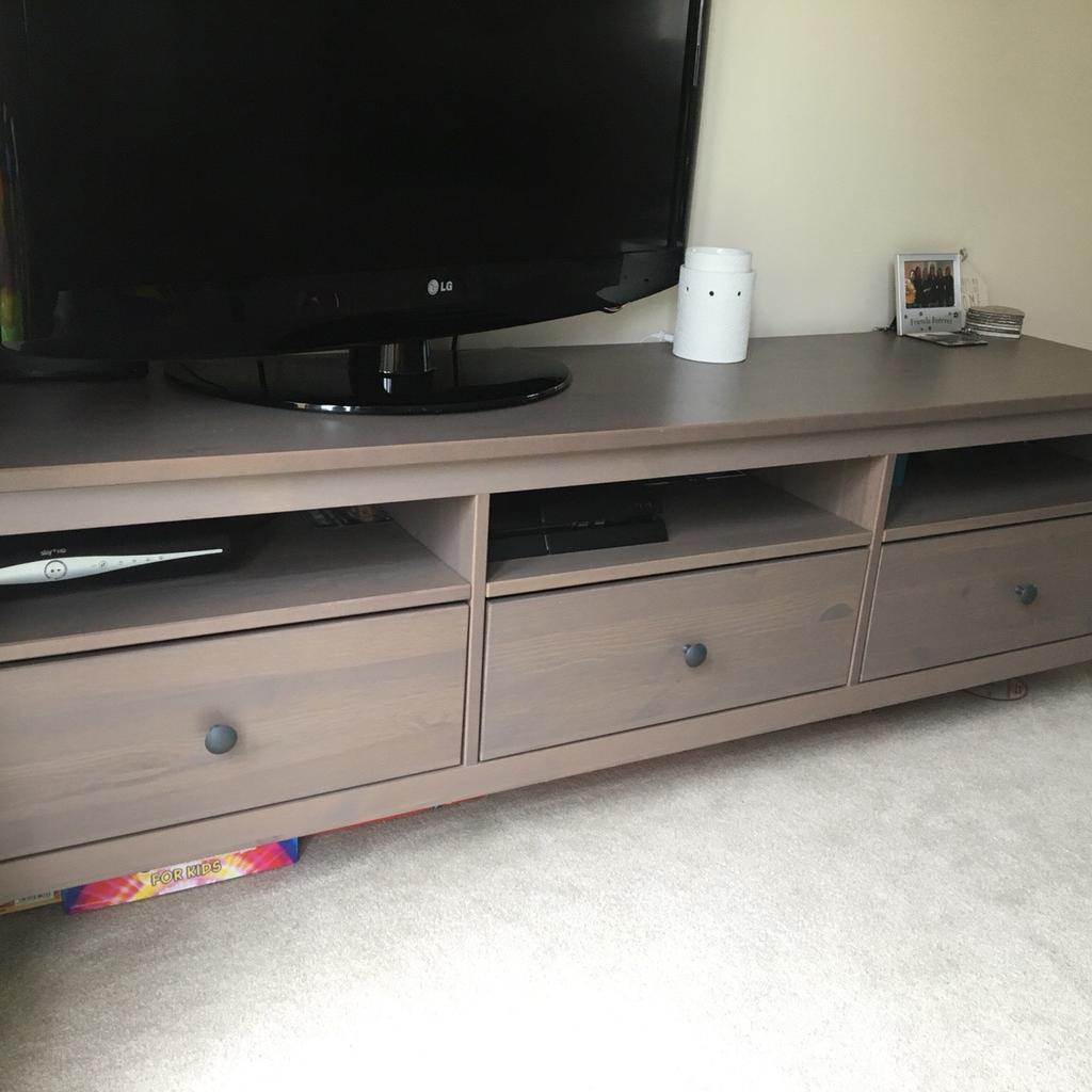 Ikea Hemnes Grey Brown 3 Drawer TV Unit in RM15 Aveley for £65.00 for