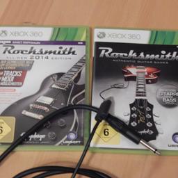 Zwei Xbox 360 Spiele Rocksmith für Gitarre und Bass inkl. Kabel:
Rocksmith Authentic Guitar Games
Rocksmith All New 2014 Edition
Rockshmith Kabel

Hits auf Gitarre / Bass spielen oder lernen. Hier bist du der Star!

Neupreise bei Amazon liegen bei über 40 EUR