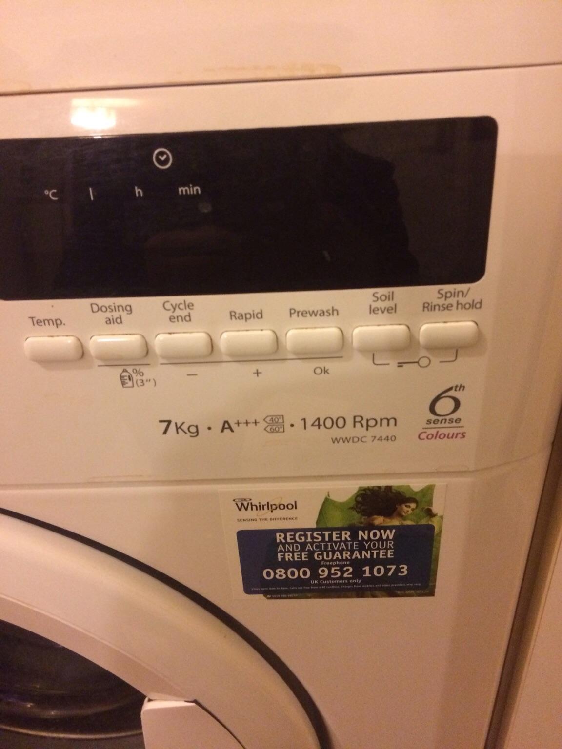 Whirlpool washing machine model no wwdc 7440 in OL11 Rochdale for £120.