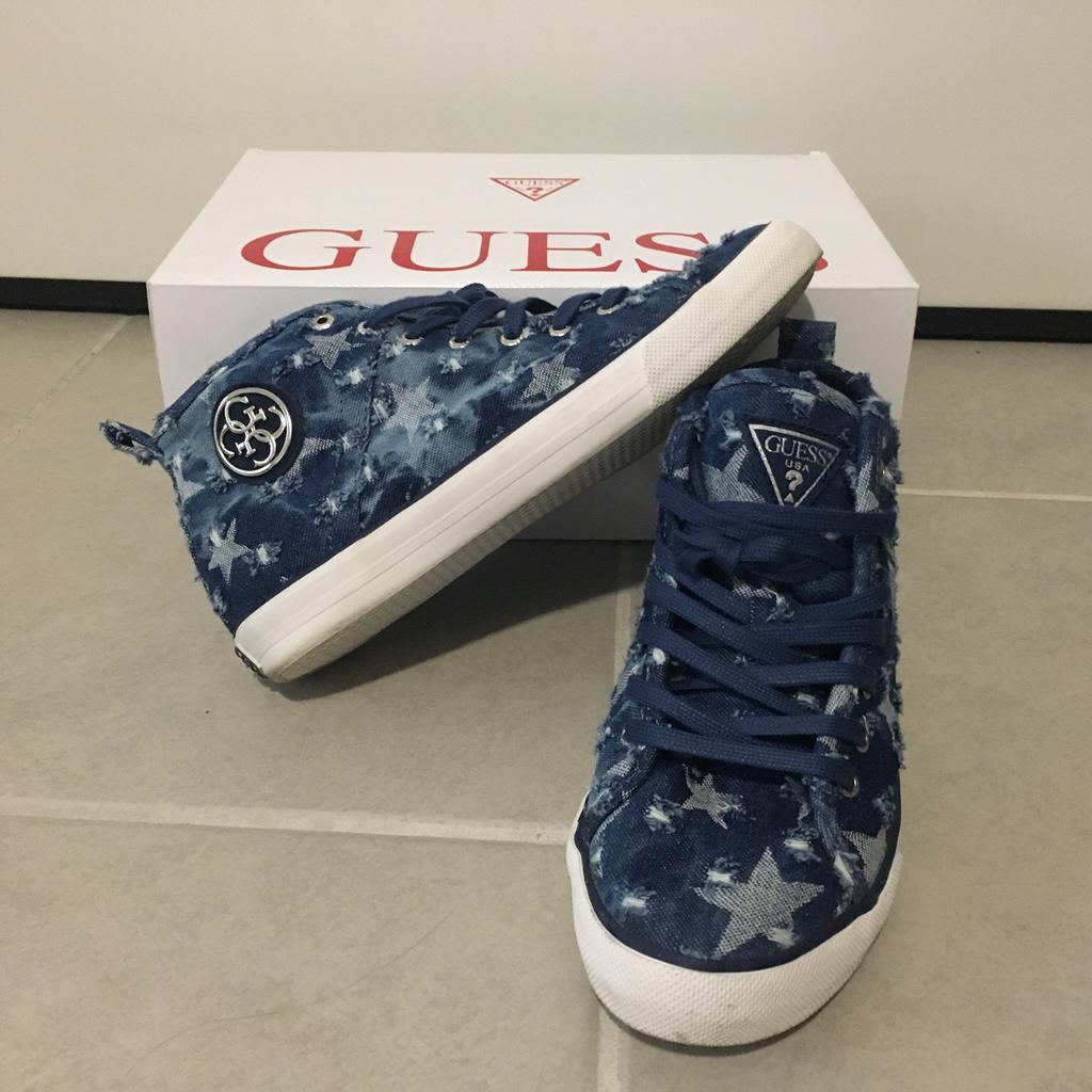 Scarpe 2025 guess azzurre