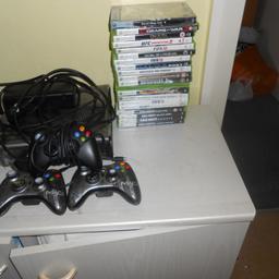 xbox 360 (mw3 limited edition)
2x mw3 controllers
1x wired controller
loads of games