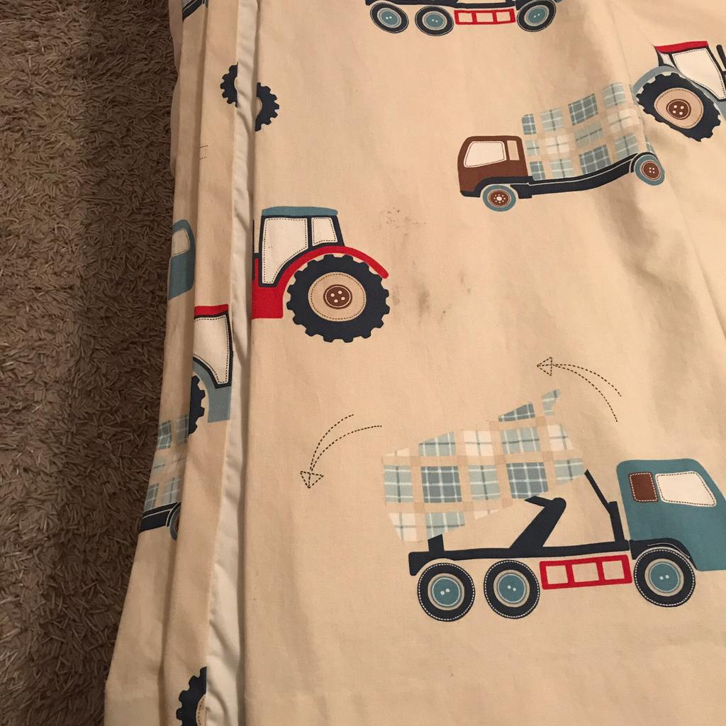 Laura Ashley tractors and trucks curtains in WF4 Wakefield for £100.00