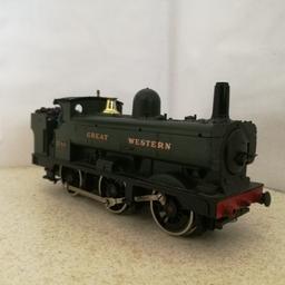Hornby GWR pannier tank engine 0-6-0 
Selling as spares or repair 
Its misisng a few cosmetic bits as seen in the pictures
NONE RUNNER 
Wheels not turning 
Have not tested it but from looking at it its clear it needed work to get it to run again 
Any questions just ask