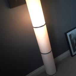 Tall light, white lamp