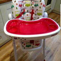 Baby high chair in ex clean condition. Pets and smoke  free