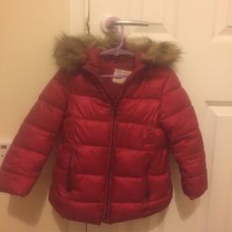 Girls red/pink Zara puffa jacket age 5