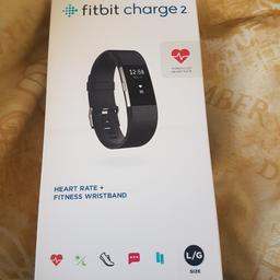 Fitbit charge 2 heart rate and fitness wristband.
Never been opened.