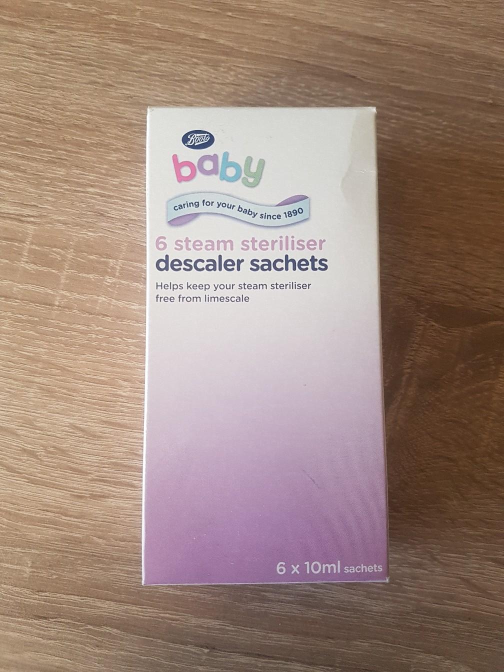 Boots baby steam discount steriliser descaler sachets