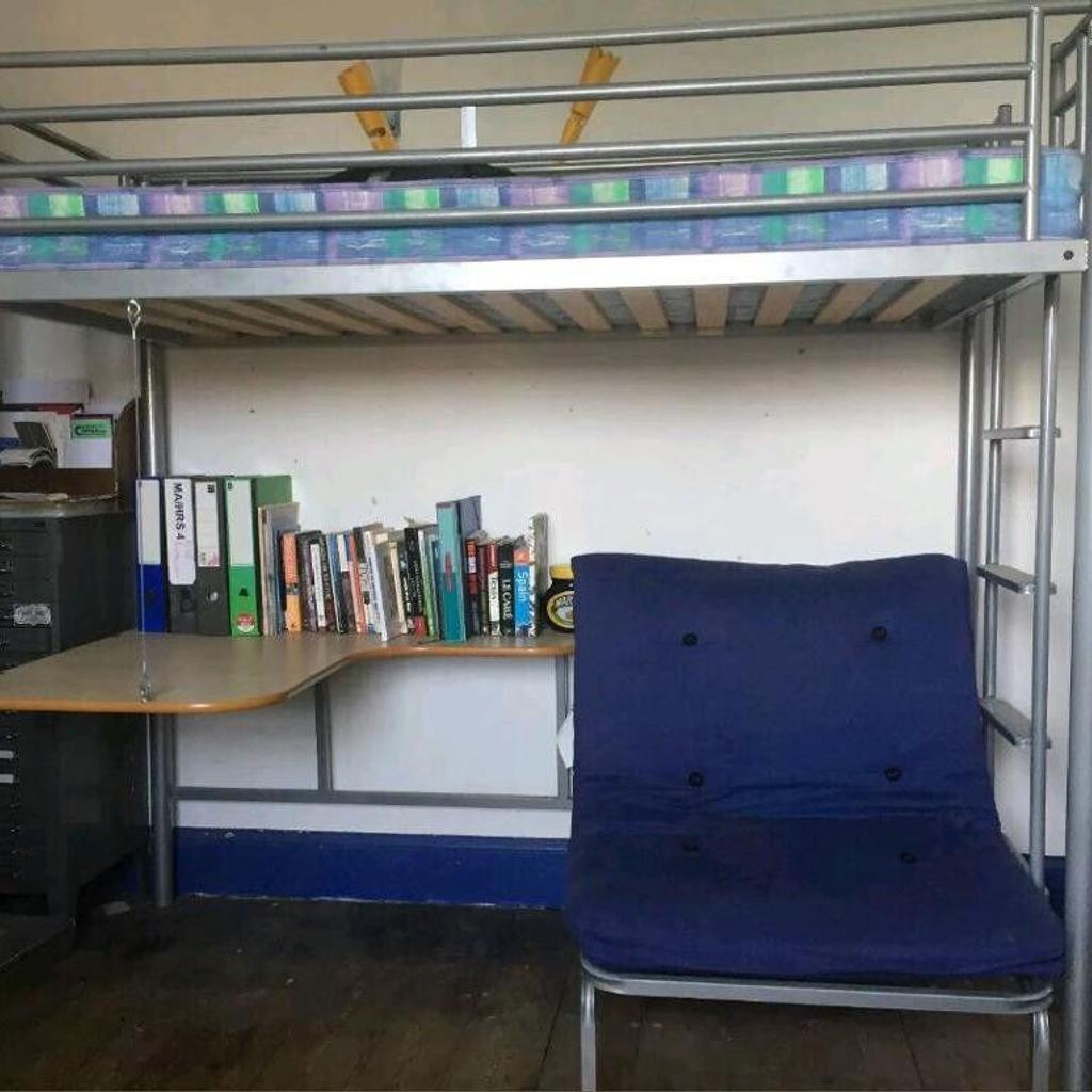 Jaybe high sleeper with futon and desk in ST5Lyme für 80,00 £ zum