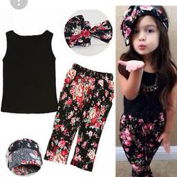 Girls 3 piece set brand new brought 7 to 8 yrs but come really small would say would fit 4/5 just want money bk for it 5 pound collection only thanks
