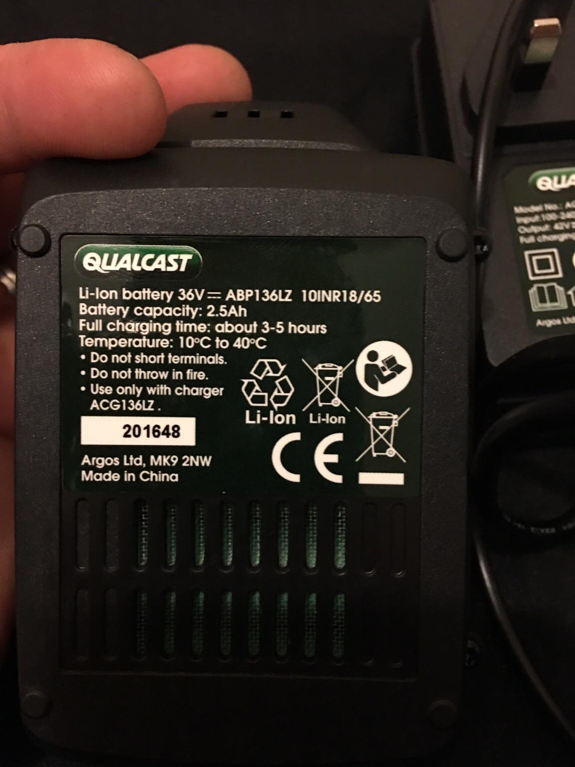 Qualcast cheap 36v battery