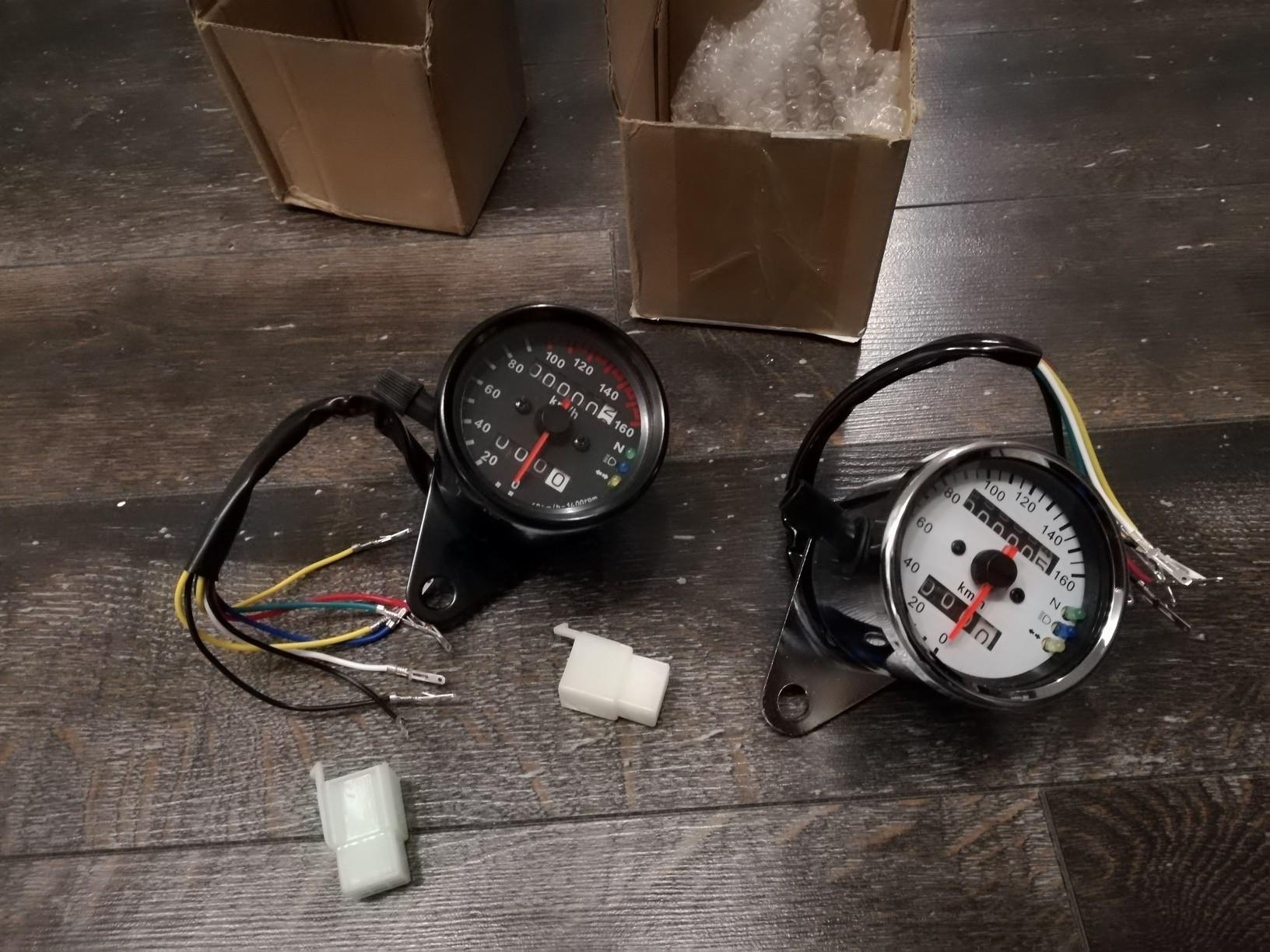 HMParts ATV Quad Buggy Jingling Tacho Tachometer Typ 5 Schwarz