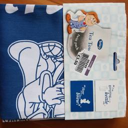 new unused twin pack
tetley tea towels 
when bought £3.50