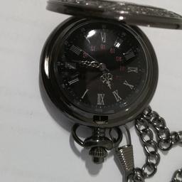 orologio nuovo da taschino stile retro' al quarzo con movimento meccanico diametro 4,5cm.
