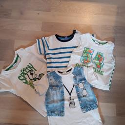 4x Jungs Sommer Shirts Gr. 74/80