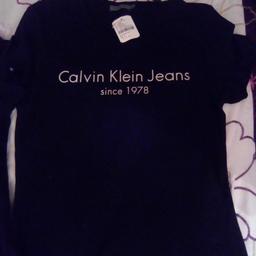 Navy blue ladies Calvin klein t-shirts size 8 and 10 brand new with tags