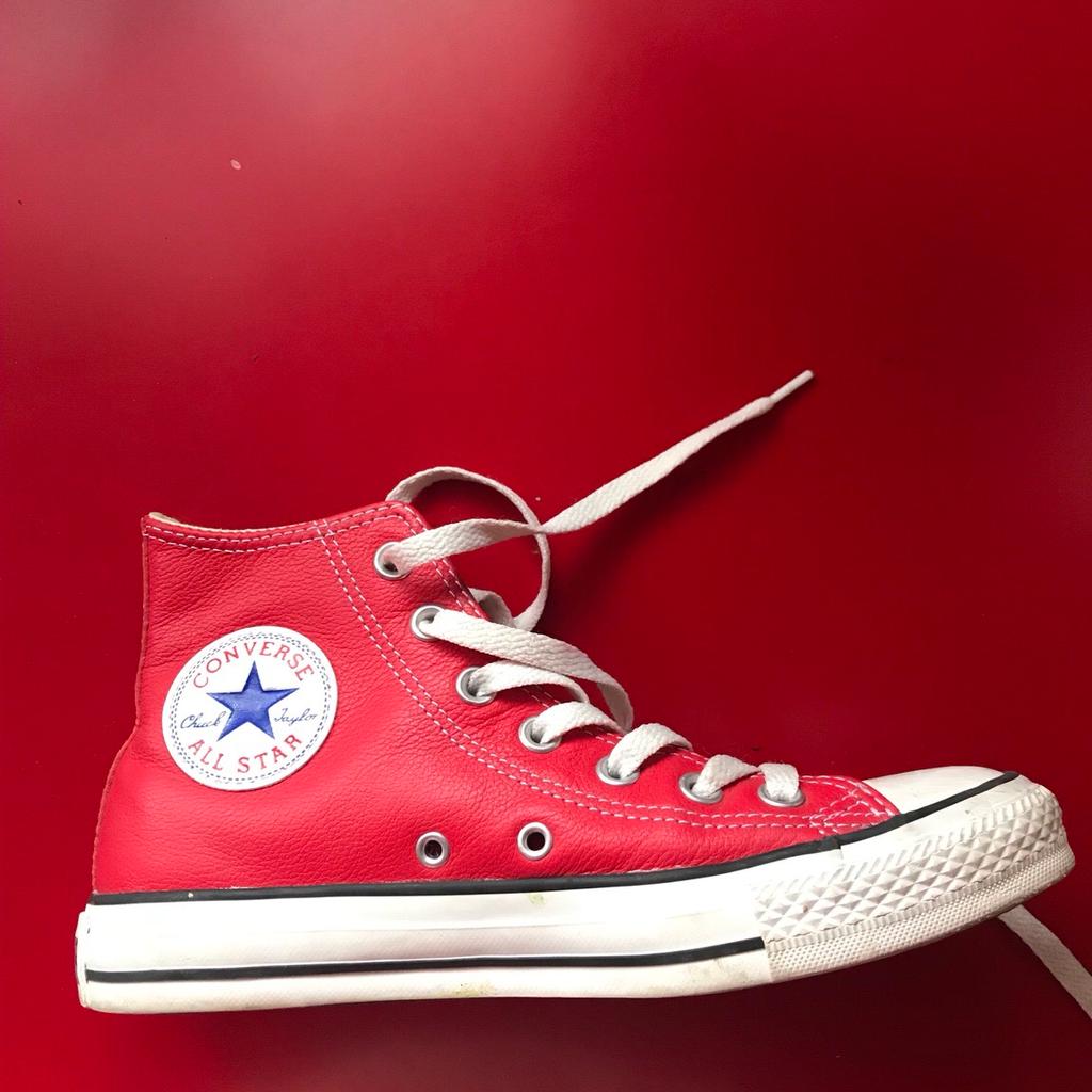 Converse rosse clearance alte