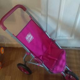 Molly and friends large pink stroller .folds flat for easy transport or storage . £10 or nearest offer .