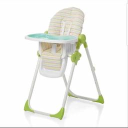 BRAND NEW BOXED and UNOPENED Height adjustable High Chair with adjustable seat recline. Foldable to free standing position for storage. Priced for quick sale.