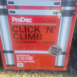 Brand new unopened set pull up ladders fits in any car boot very versatile and safe new £120 unwanted gift £ 75