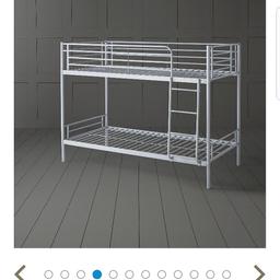 Used but good condition white metal bunkbed PICK UP ONLY CARLTON