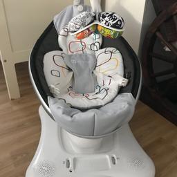 4moms mamaroo 
Very good condition, used just a few times, my daughter doesn’t like to stay on it . 
Five different waving and different sounds. Can play musIc from your phone wIth cable,
Collection only from Eccles  Read less