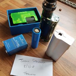 220w alien in camo (some paint wear on buttons),pulse squonk with spare bottle 20700 battery and kangerbox.looking to trade for a drag.