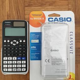 Hallo,

verkaufe hier meinen neuwertigen Taschenrechner.
Casio FX 991DEX.

Viel braucht man nicht zu schreiben.
OVP und Anleitungen vorhanden.
Nur für die Prüfungen gekauft und somit wie Neu.