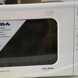 New not in box with label

For sale Alba compact microwave oven  17 litre and 700 watt power.
