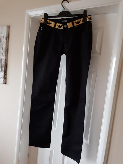 Buy & Sell Staffordshire Stoke-on-Trent - Photos for LADIES ARMANI BLACK TROUSERS SIZE 32W 32L