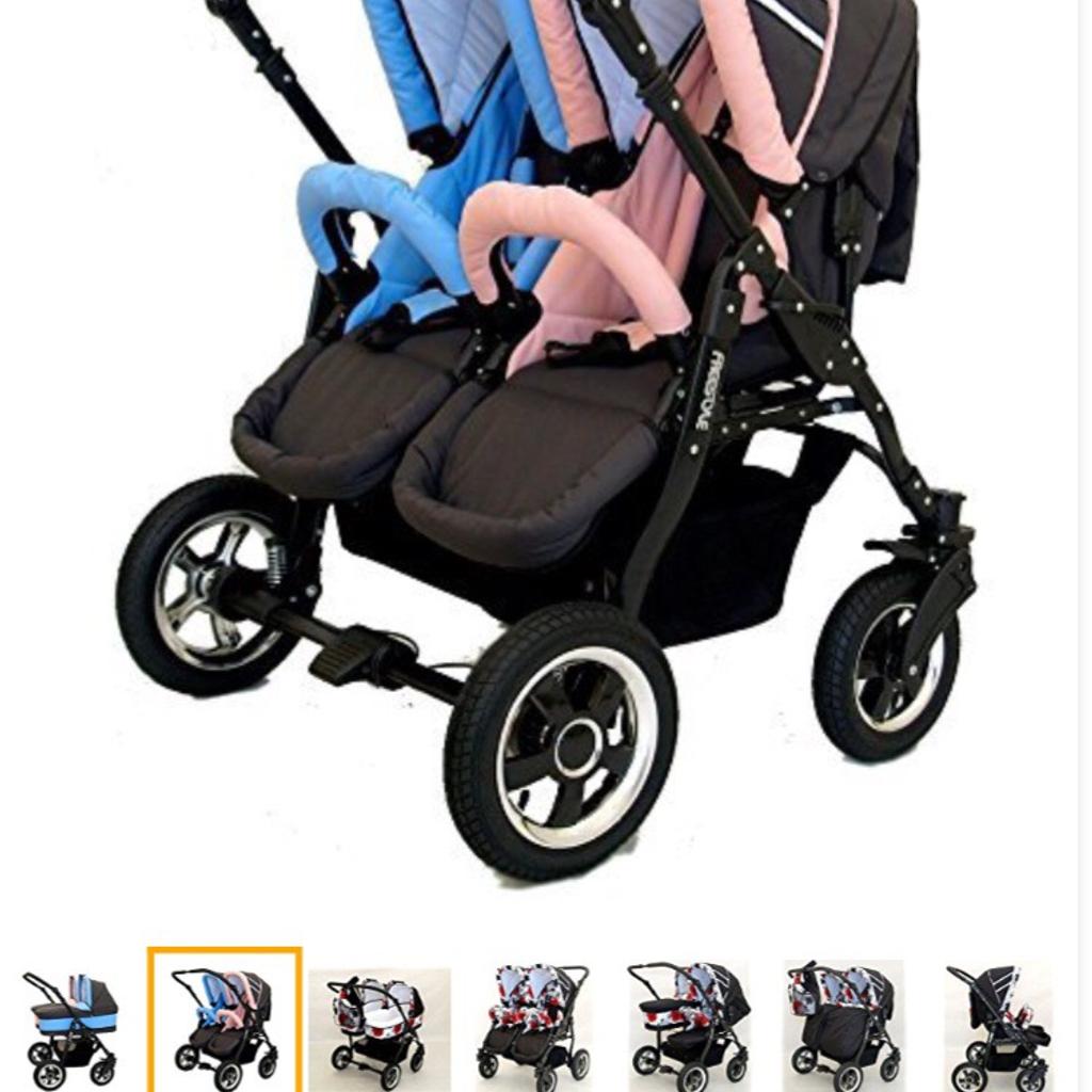 Freestyle twin outlet pram