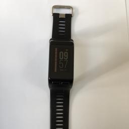 As new (only used once and completely unmarked) with original packaging. Garmin Vivoactive HR GPS Smartwatch with Elevate Wrist Heart Rate Technology. Water proof up to 50 metres and can be used for golf, swimming, running, cycling, skiing, paddle boarding etc etc! Also has daily stats, notifications and activity/heart rate monitor.