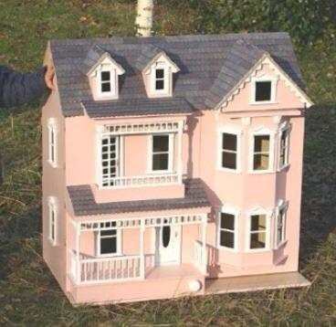 Viktorianischer Miniatur-Spülkasten Für Puppenhaus – Aus Porzellan & Metall, Ca. 6 X 17 Cm