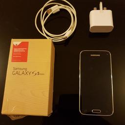 Samsung s5 mini Unlocked.
Very good condition. Always with protector and cover.
With charger and box.