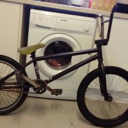 Bmx is fully working hadnlebars and pegs could do with a respray at some point other then that is fine and ready to go looking for £50 ovno collection britwell